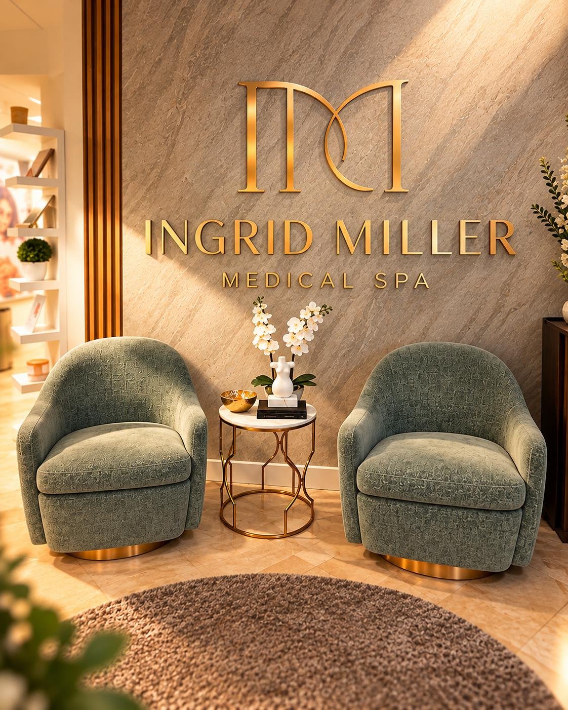 Recepção de Ingrid Miller Medical Spa em Weston